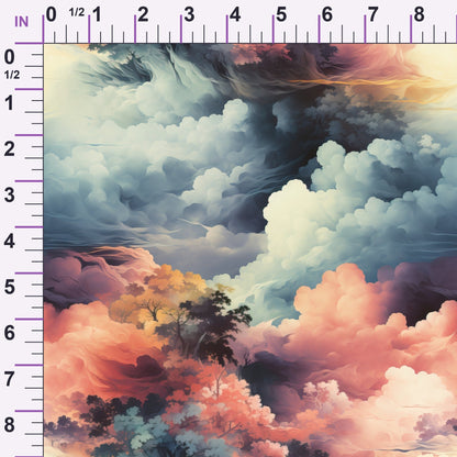Painted Skies Pattern 6 Minky Fabric