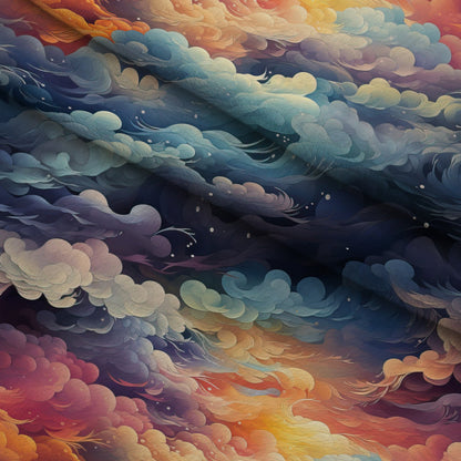 Painted Skies Pattern 8 Minky Fabric
