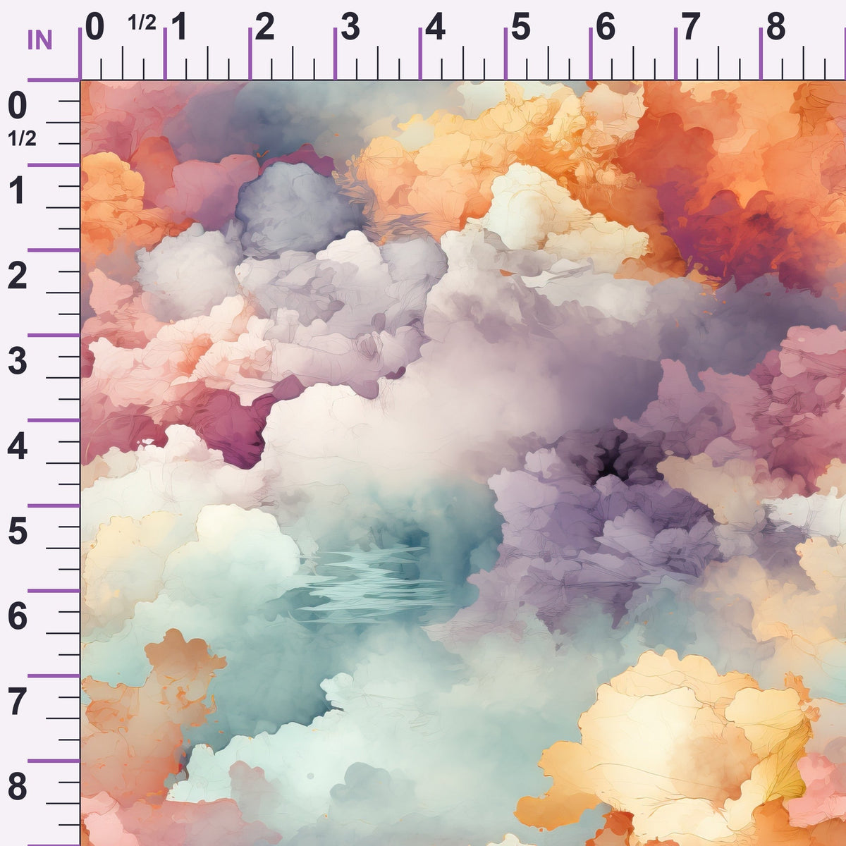 Painted Skies Pattern 9 Minky Fabric