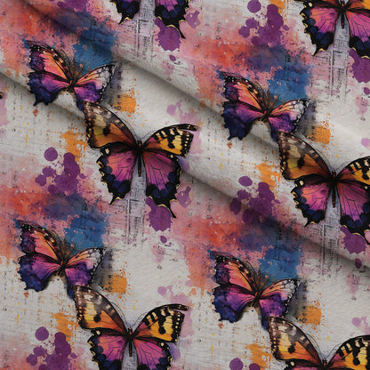 Painted Wings Pattern 1 Minky Fabric