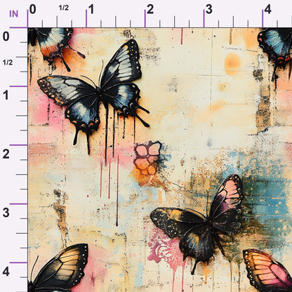 Painted Wings Pattern 10 Minky Fabric