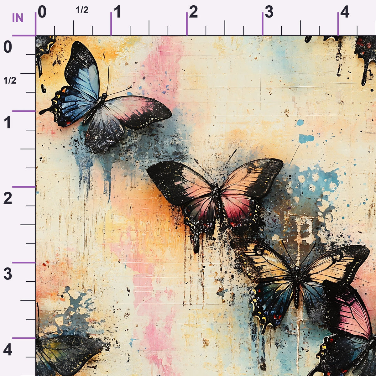Painted Wings Pattern 11 Minky Fabric