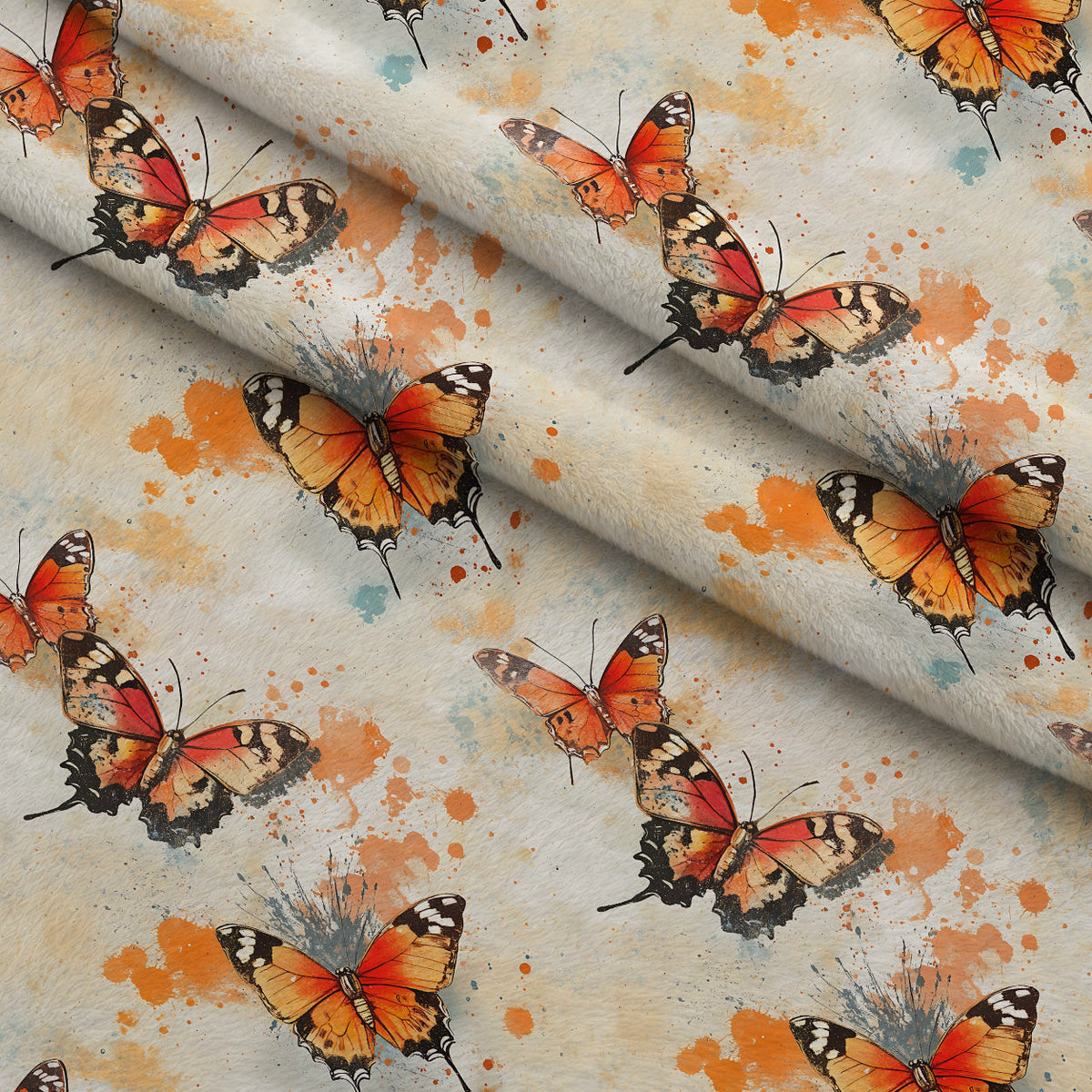 Painted Wings Pattern 12 Minky Fabric