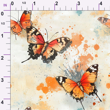 Painted Wings Pattern 12 Minky Fabric