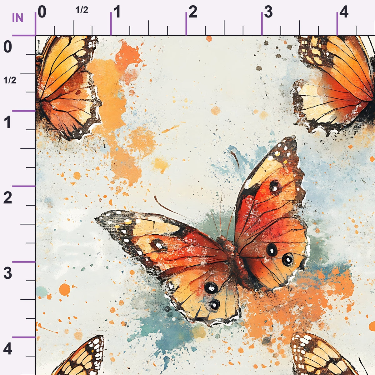 Painted Wings Pattern 14 Minky Fabric