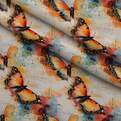 Painted Wings Pattern 15 Minky Fabric