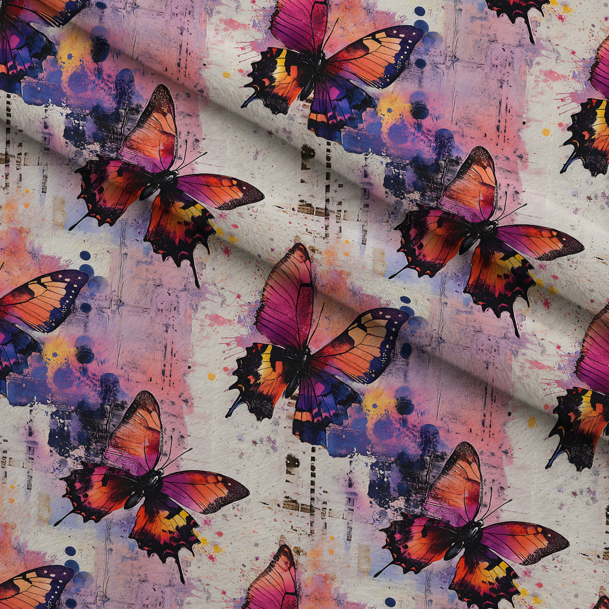 Painted Wings Pattern 16 Minky Fabric