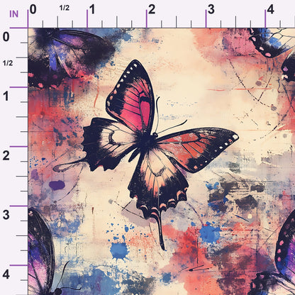 Painted Wings Pattern 17 Minky Fabric