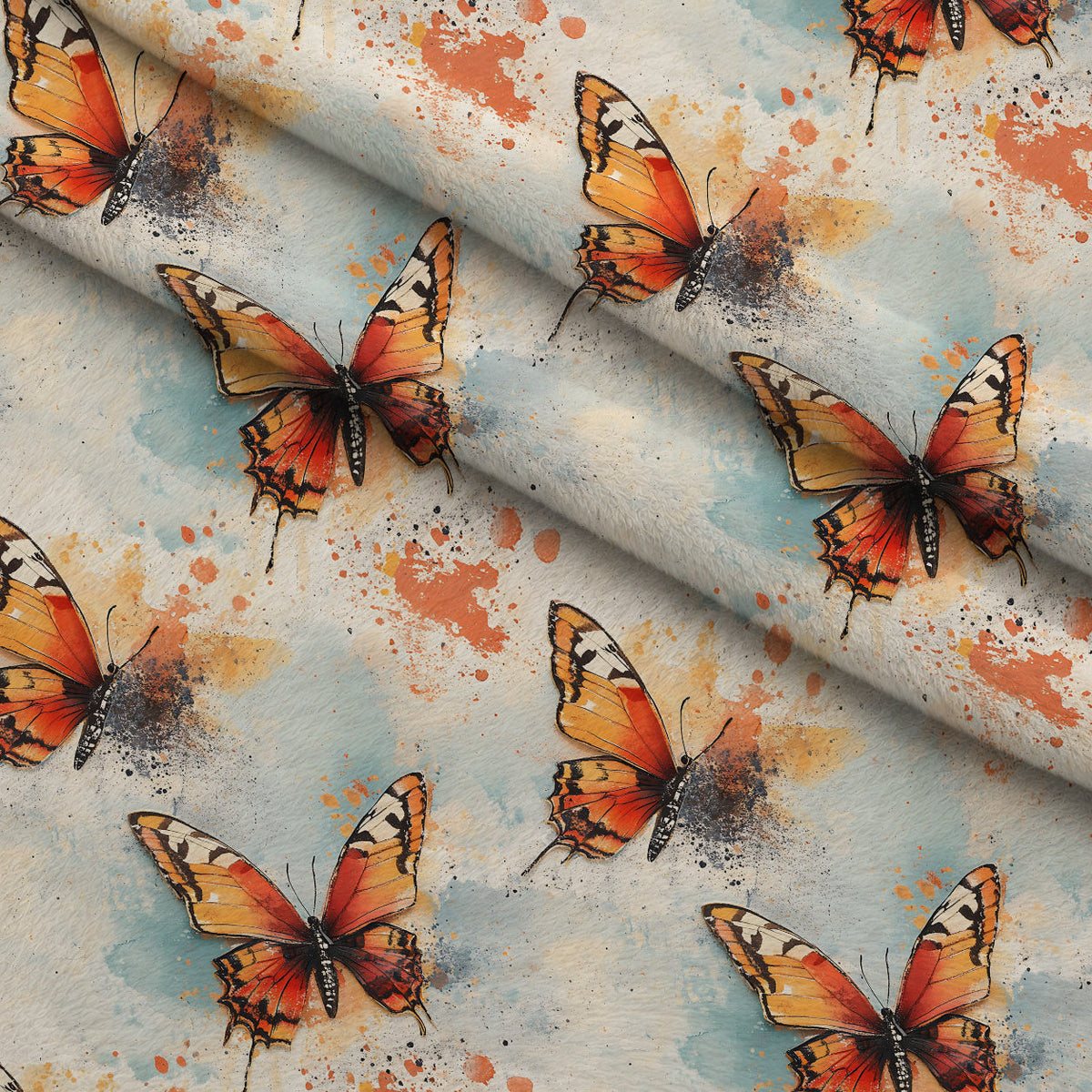 Painted Wings Pattern 18 Minky Fabric