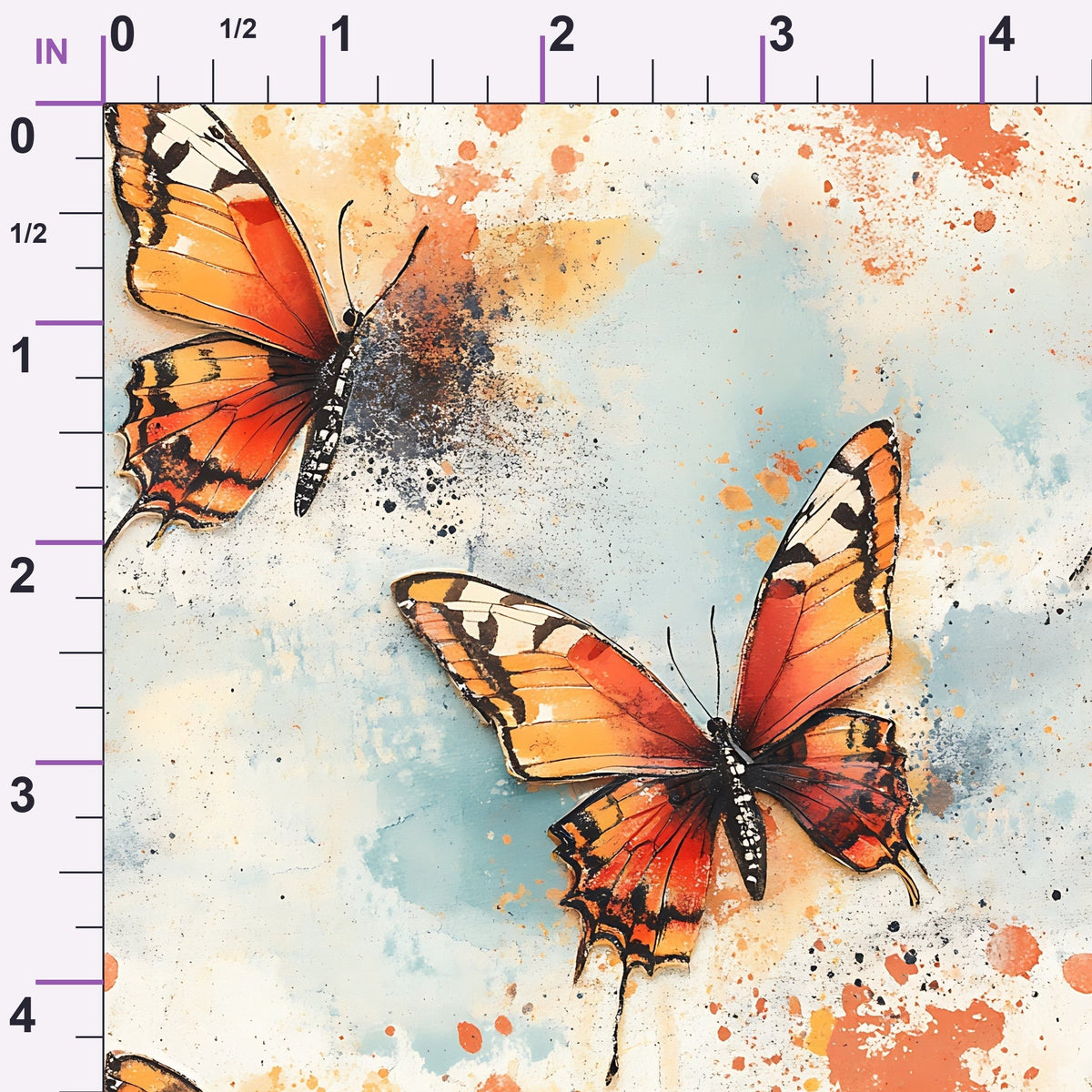 Painted Wings Pattern 18 Minky Fabric