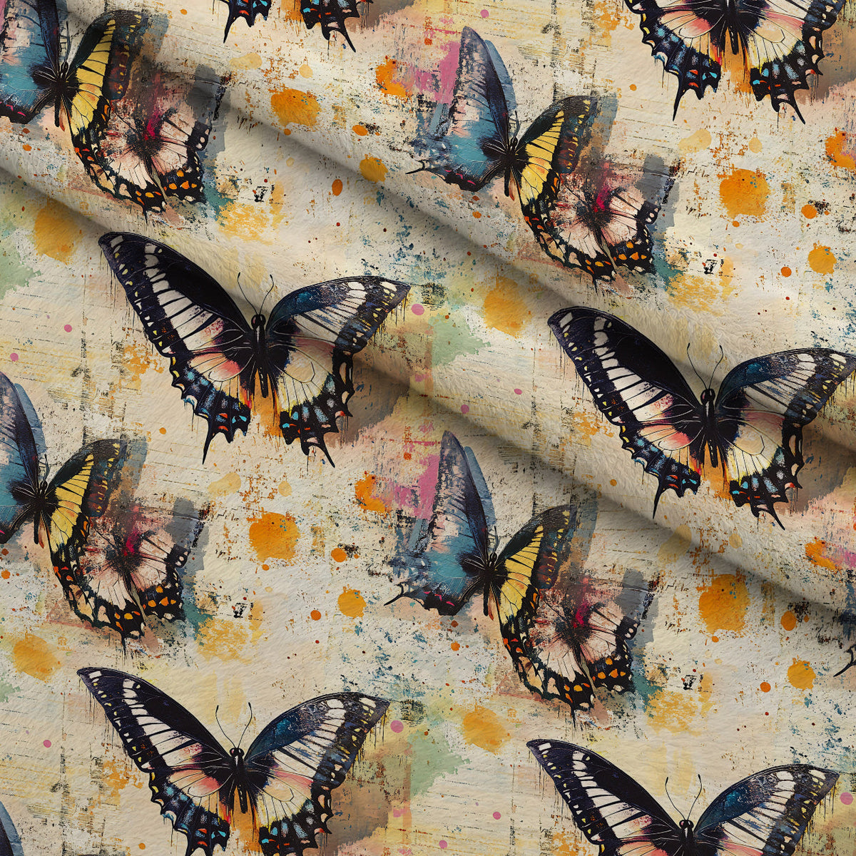 Painted Wings Pattern 19 Minky Fabric