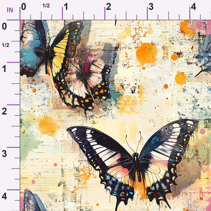 Painted Wings Pattern 19 Minky Fabric