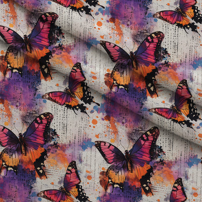 Painted Wings Pattern 2 Minky Fabric