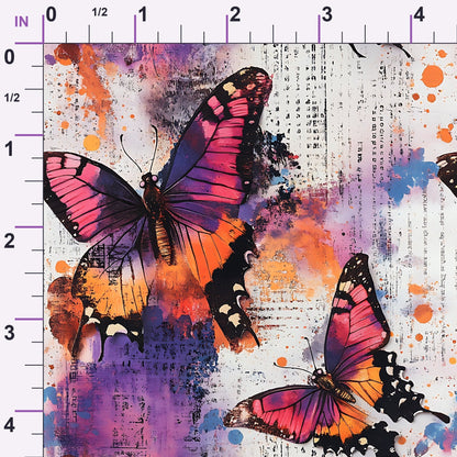 Painted Wings Pattern 2 Minky Fabric