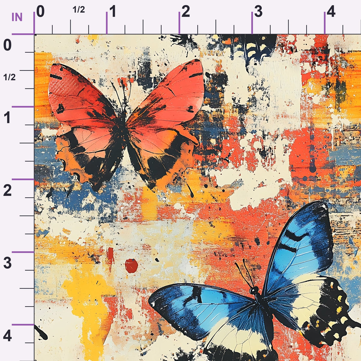 Painted Wings Pattern 20 Minky Fabric