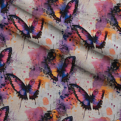 Painted Wings Pattern 3 Minky Fabric
