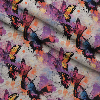 Painted Wings Pattern 4 Minky Fabric