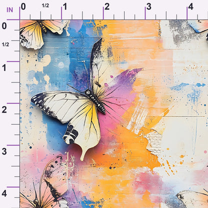 Painted Wings Pattern 5 Minky Fabric