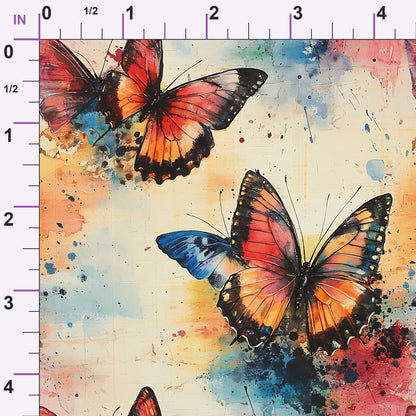 Painted Wings Pattern 6 Minky Fabric