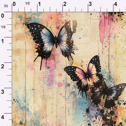 Painted Wings Pattern 9 Minky Fabric