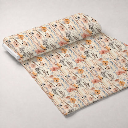 Painterly Blooms Pattern 3 Minky Fabric