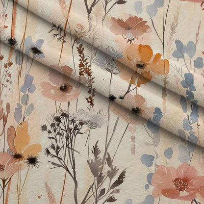 Painterly Blooms Pattern 3 Minky Fabric