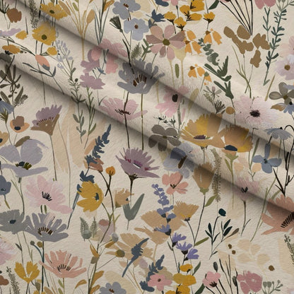 Painterly Blooms Pattern 4 Minky Fabric