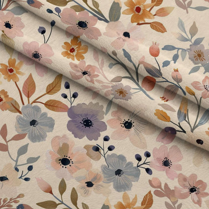 Painterly Blooms Pattern 6 Minky Fabric