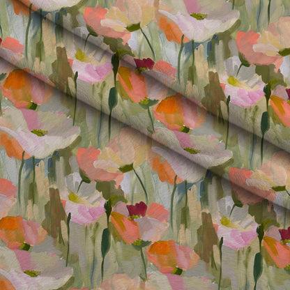 Painterly Petals Pattern 3 Minky Fabric