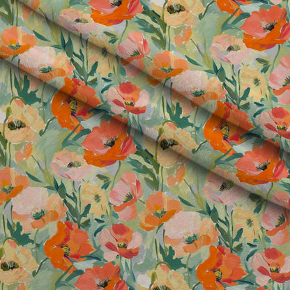 Painterly Petals Pattern 5 Minky Fabric