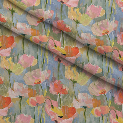 Painterly Petals Pattern 6 Minky Fabric