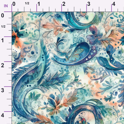 Paisley Reverie Pattern 1 Minky Fabric