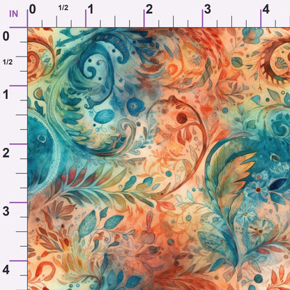 Paisley Reverie Pattern 3 Minky Fabric