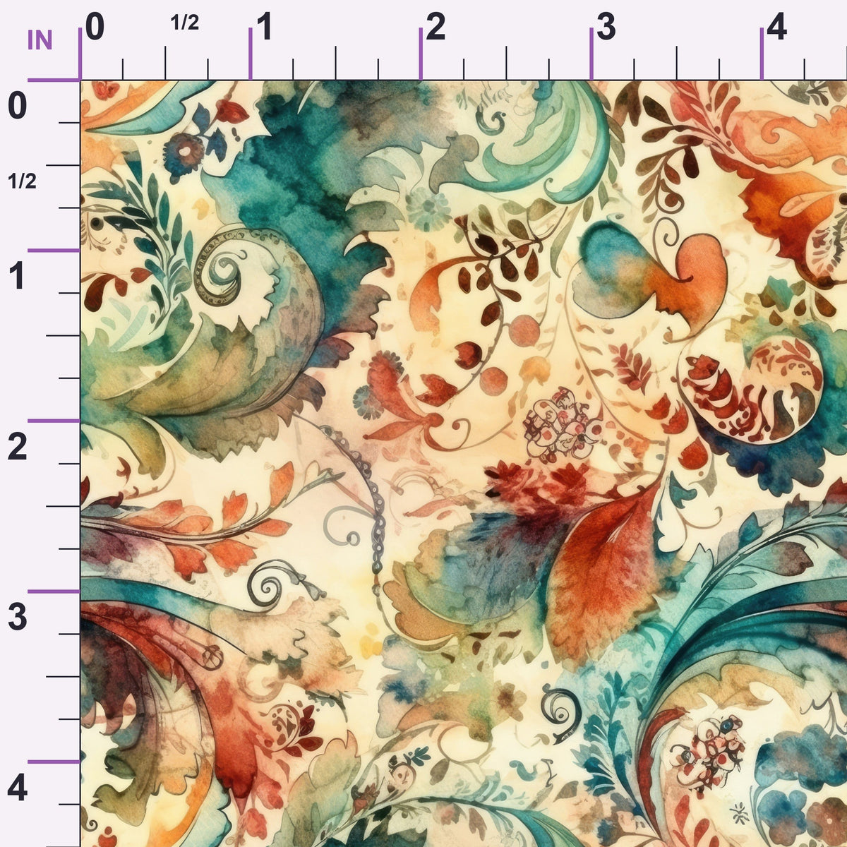 Paisley Reverie Pattern 4 Minky Fabric