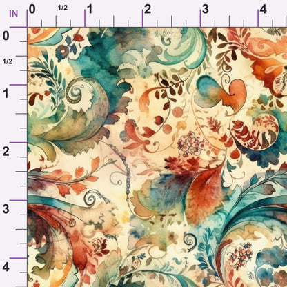 Paisley Reverie Pattern 4 Minky Fabric