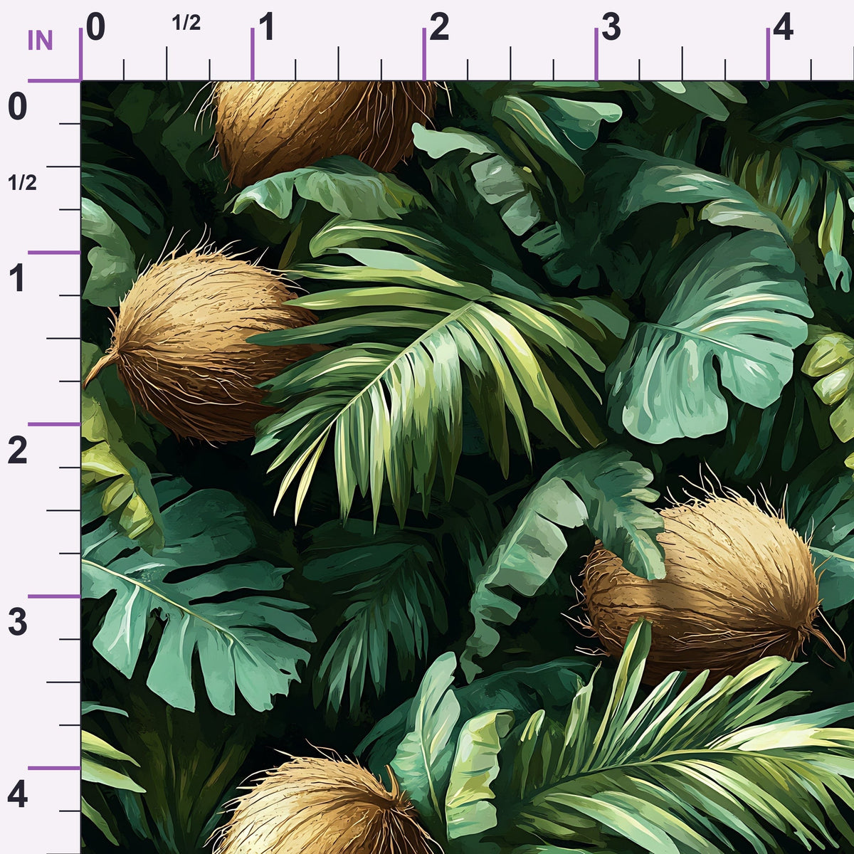 Palm Grove Pattern 15 Minky Fabric