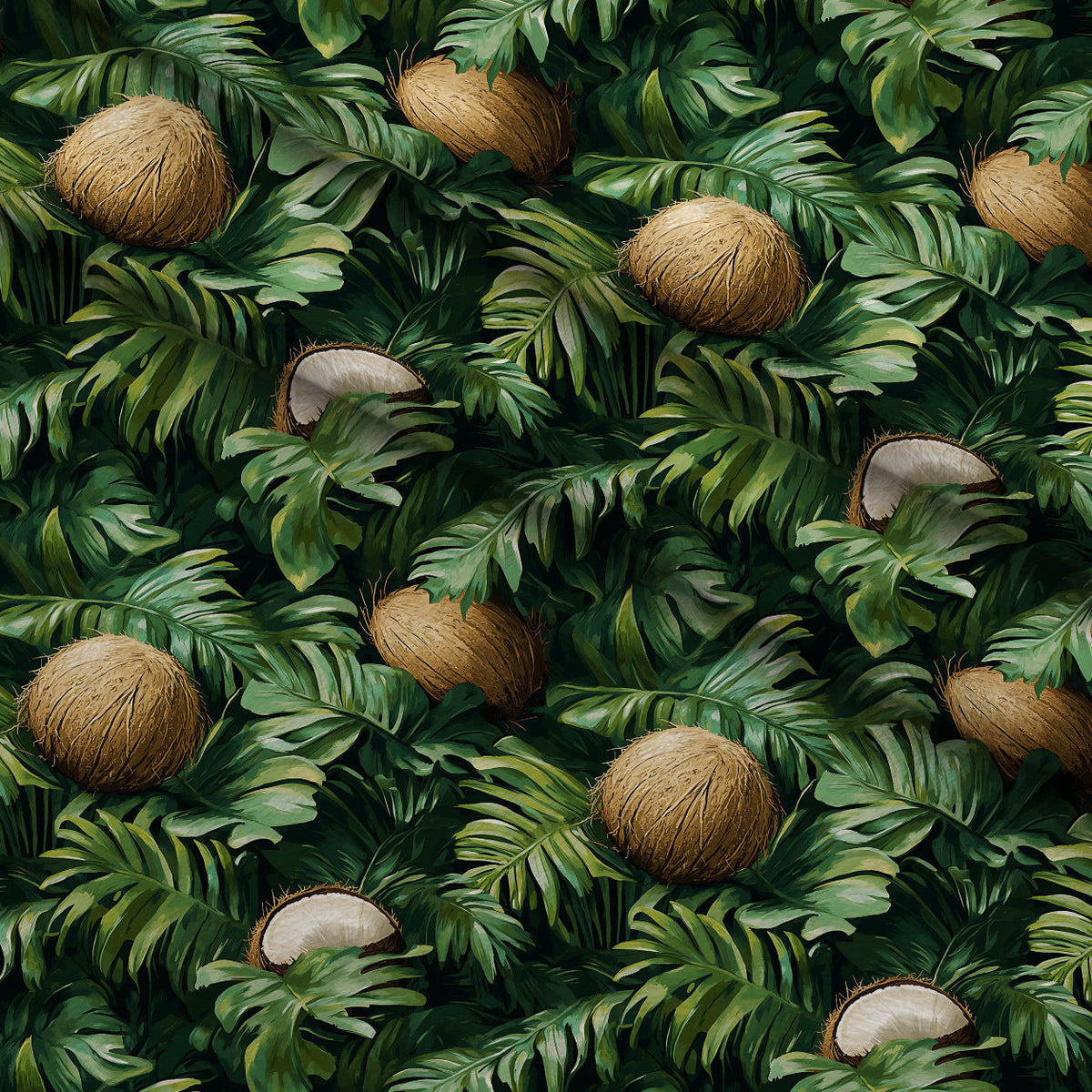 Palm Grove Pattern 3 Minky Fabric