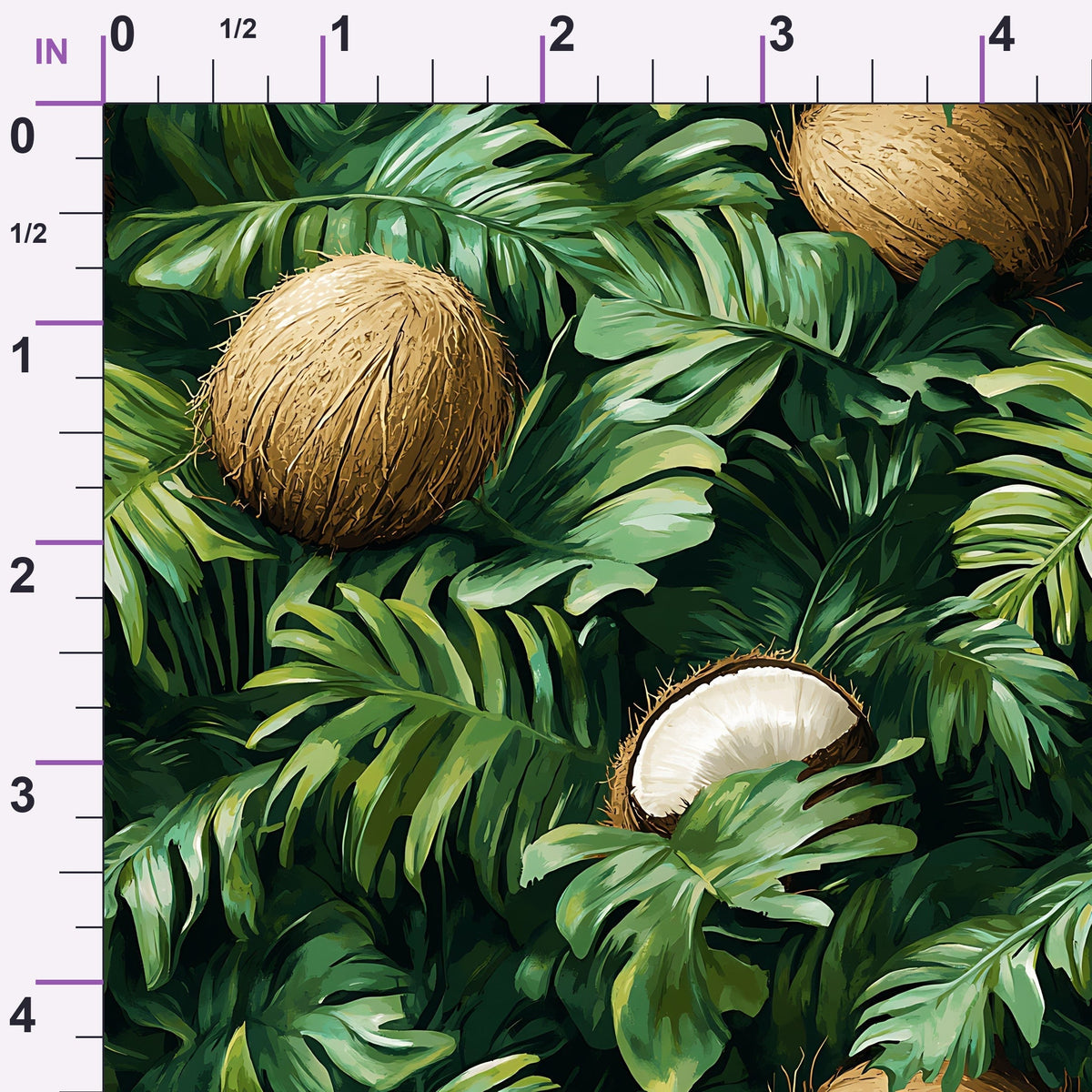 Palm Grove Pattern 3 Minky Fabric