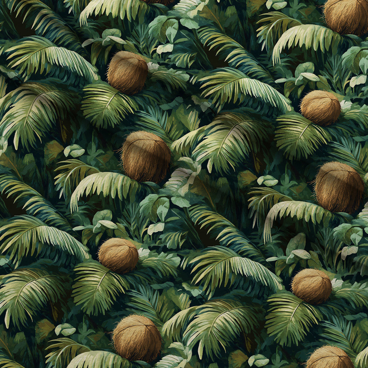 Palm Grove Pattern 5 Minky Fabric