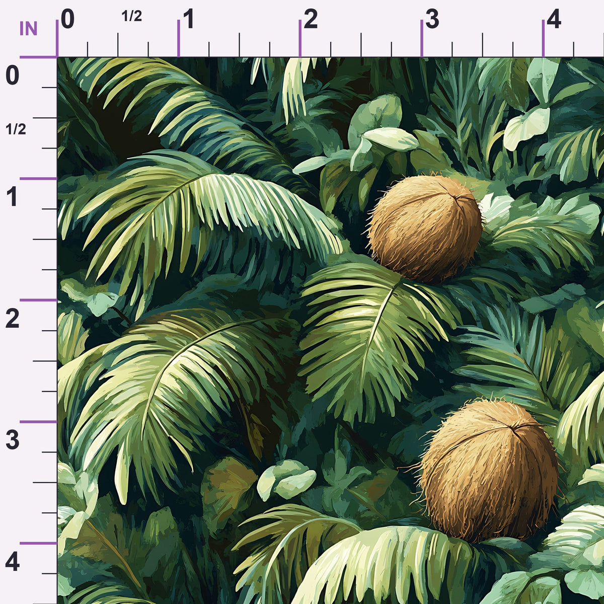 Palm Grove Pattern 5 Minky Fabric