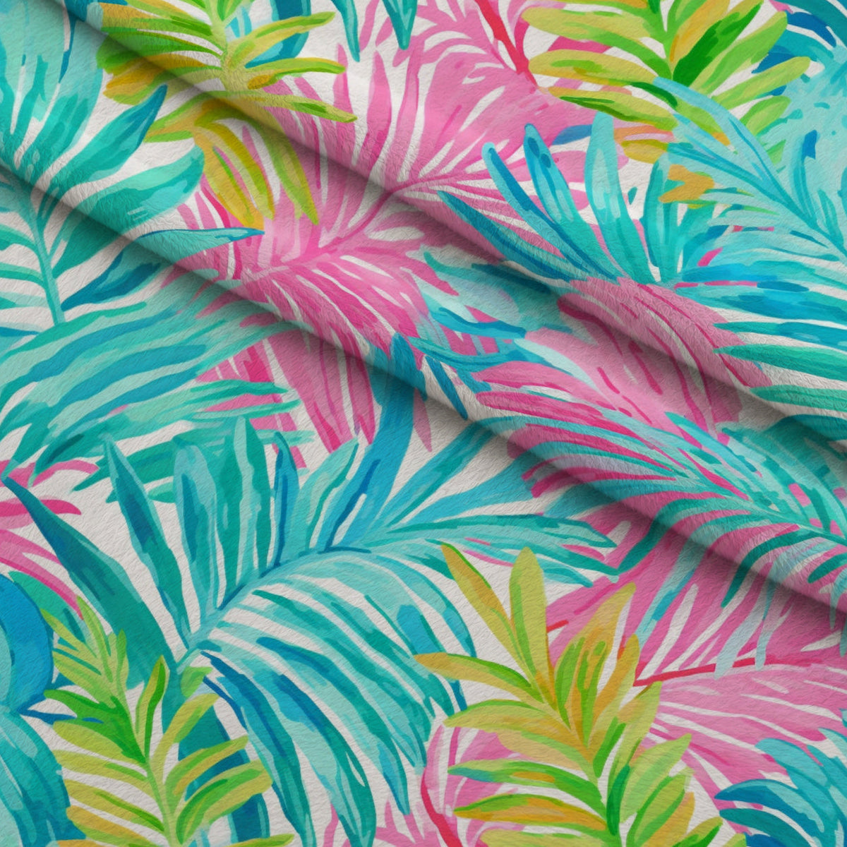 Paradise Palms Pattern 1 Minky Fabric