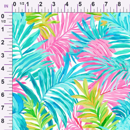 Paradise Palms Pattern 1 Minky Fabric
