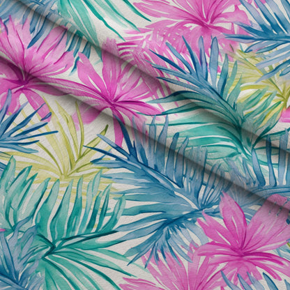 Paradise Palms Pattern 2 Minky Fabric