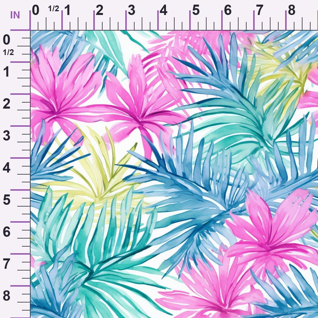 Paradise Palms Pattern 2 Minky Fabric