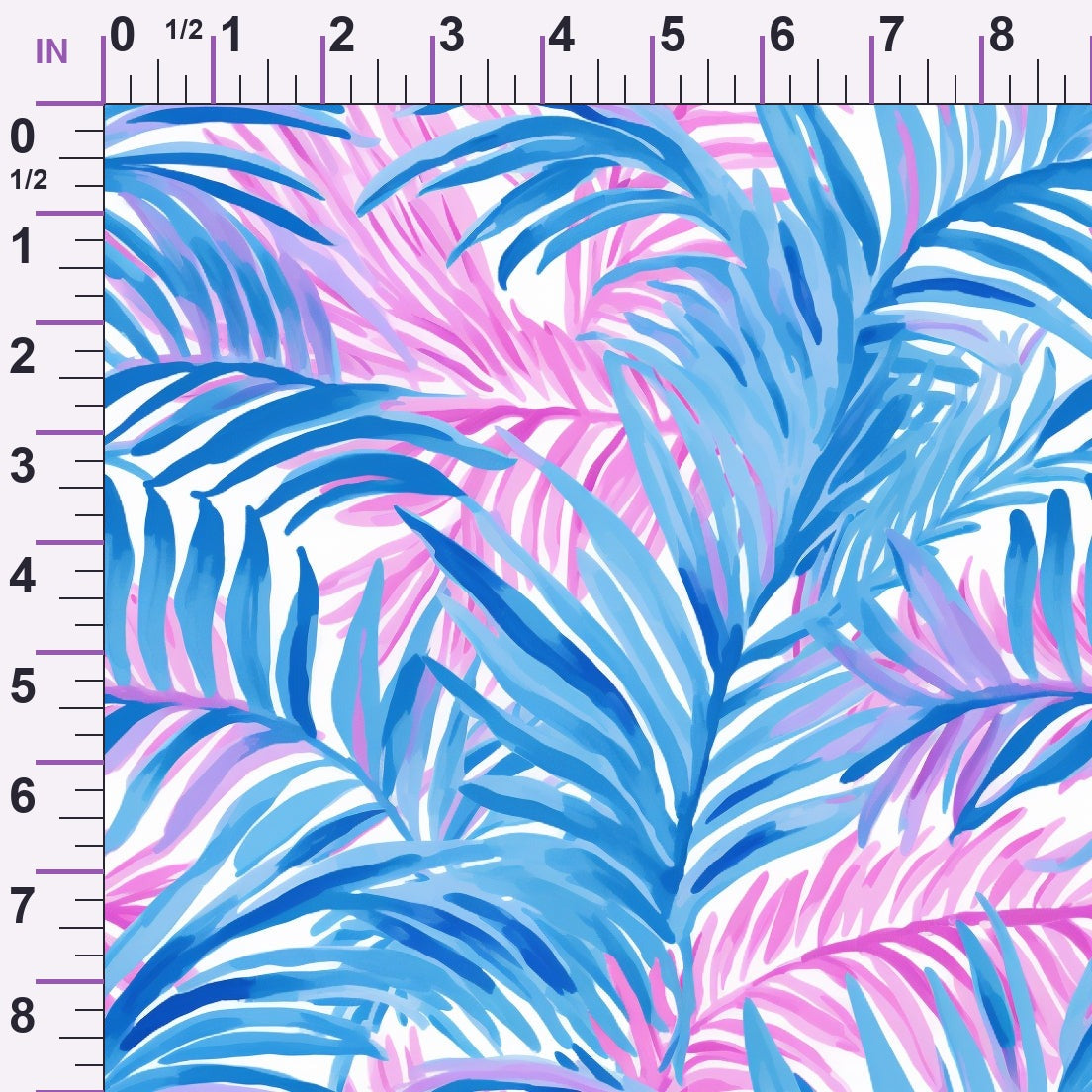 Paradise Palms Pattern 3 Minky Fabric