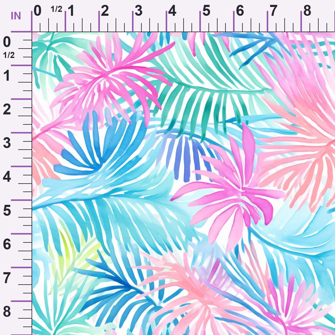 Paradise Palms Pattern 4 Minky Fabric