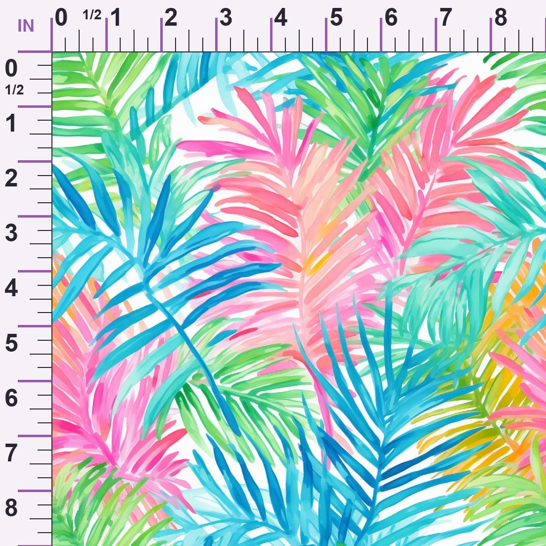 Paradise Palms Pattern 5 Minky Fabric