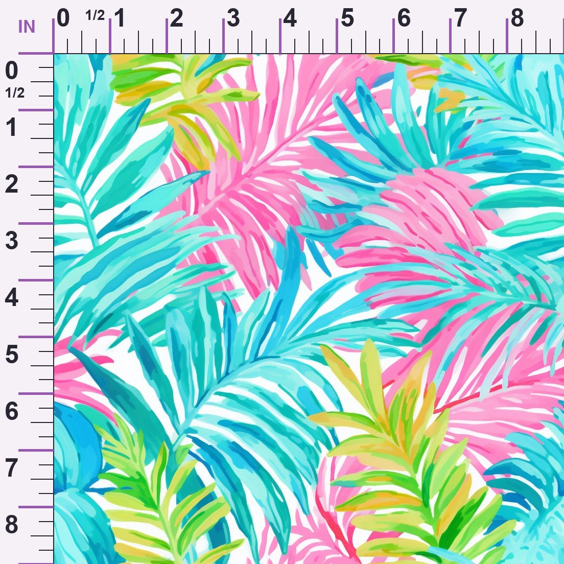 Paradise Palms Pattern 6 Minky Fabric