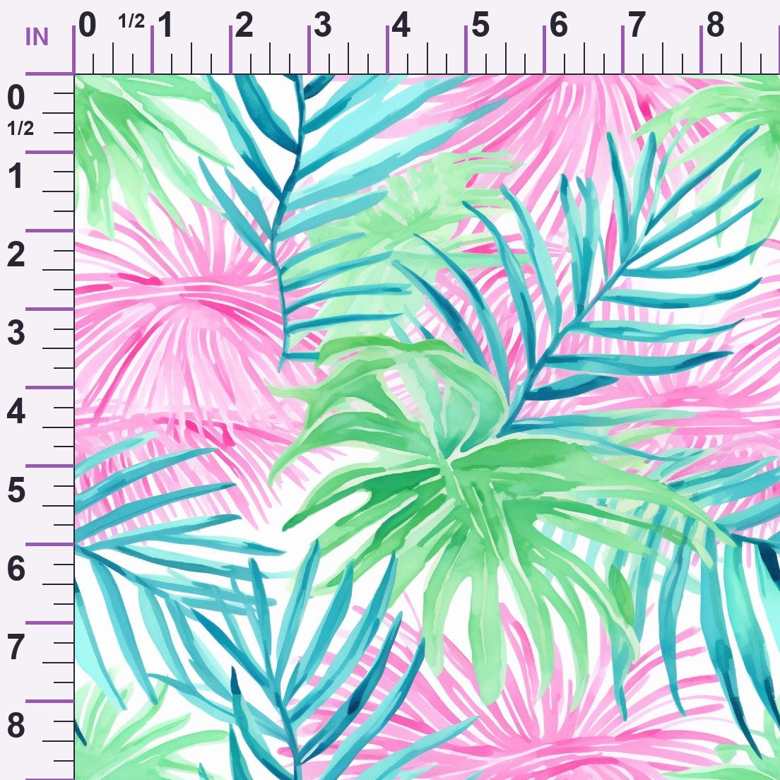 Paradise Palms Pattern 7 Minky Fabric
