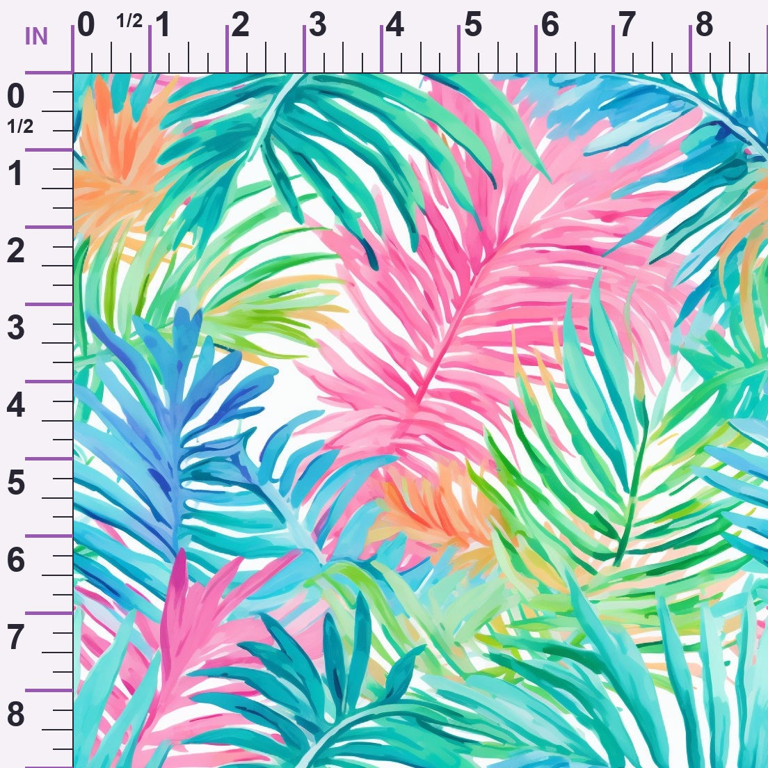 Paradise Palms Pattern 8 Minky Fabric